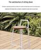 Nordic Modern Minimalist Designer Outdoor Bar Stool with Backrest