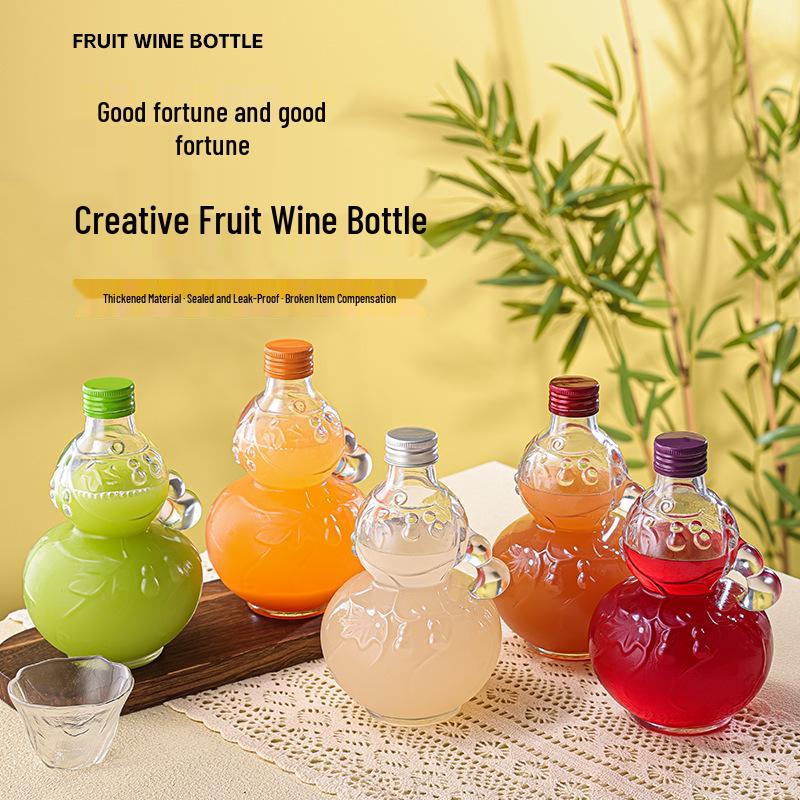 Fruit Wine, Milk Tea, Coffee, Gourd Health Wine Glass Bottle Ornament