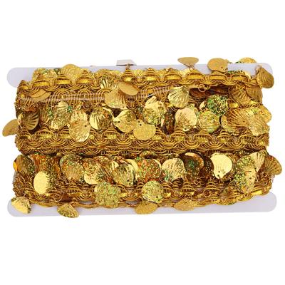 10 Yards Bauchtanz Quasten Gürtel Hüfttuch Bauchtanz Kostüm Pailletten Taillenkette Wickel