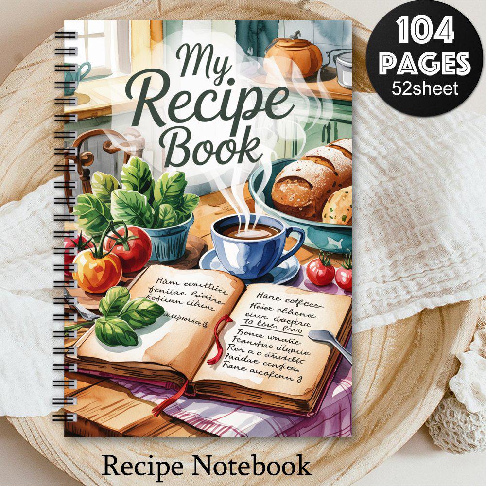 Spiral-Bound My Recipe Kitchen Diary