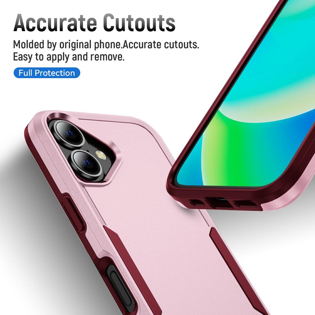 For iPhone 17 Case PC + TPU Military Grade Drop Protective Phone Cover