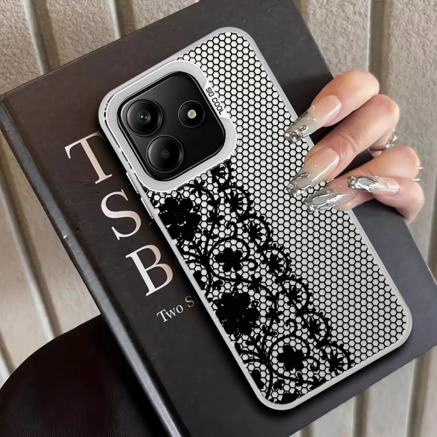Cute Black Lace Case for Xiaomi Mi 11 Lite 13T 12T Pro Back Phone Cover