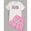 Conjunto de Camiseta de Manga Curta e Shorts Masculino