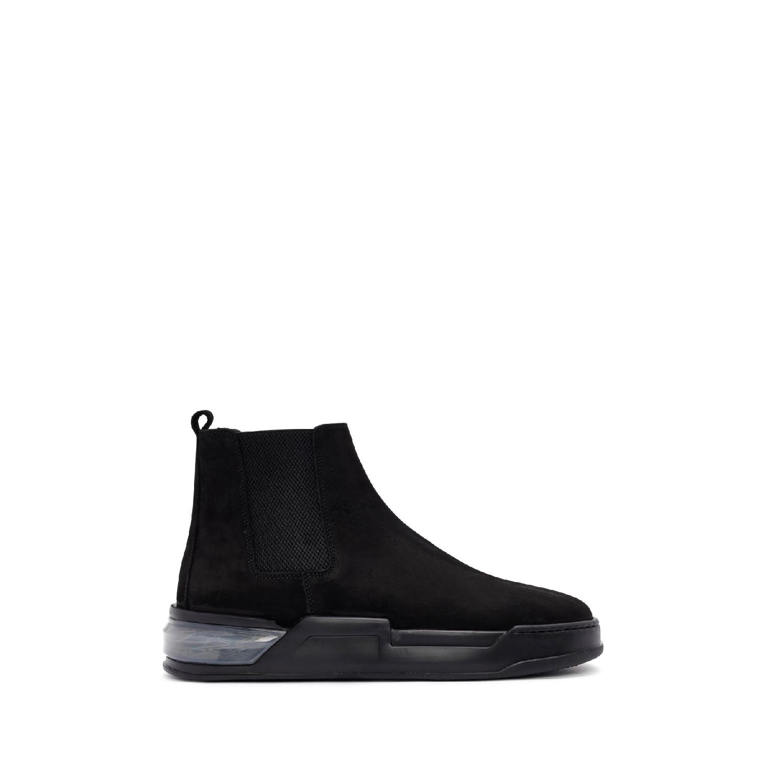 

Men s Black Suede Leather Casual Chelsea Boots 24wfd631310 40 чорний