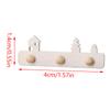 2 Adet 1:12 Dollhouse Minyatür Duvara Montaj Raf Asılı Raf Depolama Standı Mobilya Modeli Noel Dekor Oyuncak