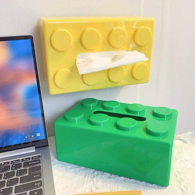 Innovative Brick Design Tissue Holder Multipurpose Desktop Paper Towel Organizer Napkin Dispenser Kitchen Decoration