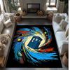 Doctor Who's TARDIS Printed Crystal Velvet Area Rug, Soft Anti-Slip Water Absorbent Floor Mat for Living Room Bedroom