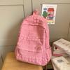 Nylon Sweet Style College Backpack With Macaron Colors For Girls And Teens
