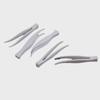 Transparent ABS Plastic Tweezers for Eyelashes & Nail Art - Non-Slip, Slender Design