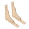 1Set Decorative Wall Shelf Brackets Triangular Wood Corbels Support for Kitchen Bathroom Living Room Floating Shelf Brackets