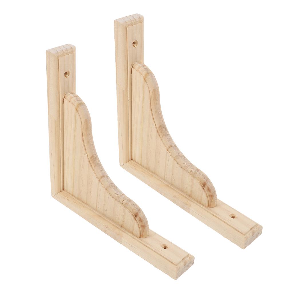 1Set Decorative Wall Shelf Brackets Triangular Wood Corbels Support for Kitchen Bathroom Living Room Floating Shelf Brackets