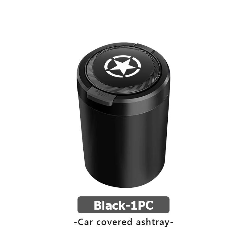 For Jeep Car Ashtray One Touch Open Portable Ashtray Cup Auto Interiors Grand Cherokee Patriot Renegade Compass Wrangler AKX1