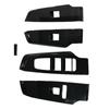4pcs Window Lift Switch Button Cover Trim Window Switch Bezel Trim for Mitsubishi Outlander 2024-2024 ABS Carbon Fiber