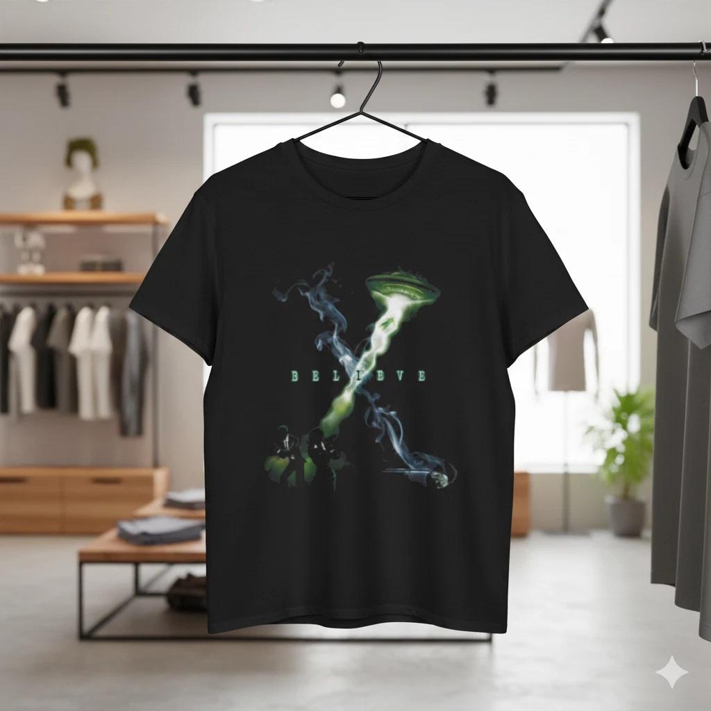 

Believe UFO Alien Abduction Graphic T Shirt - T602 4XL