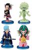 One Piece World Collectible Figures Wano Country 6 Set of 4: Nico Robin, Brook, Koshiba, and Kyoshiro
