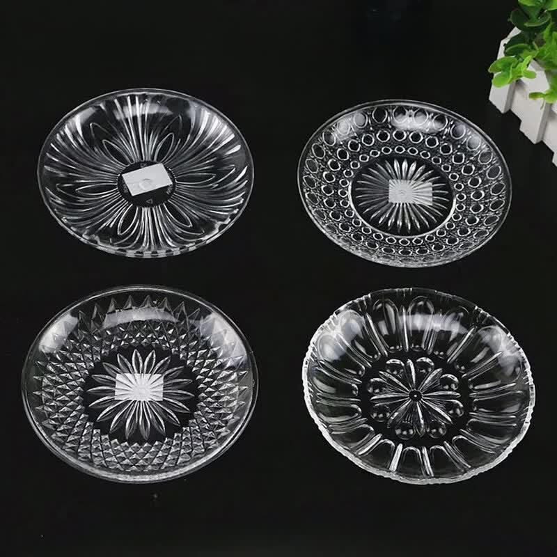 Transparent Acrylic Round Serving Plate