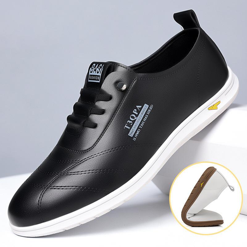 

New leather shoes casual soft-soled leather shoes breathable British style business commuter shoes 44