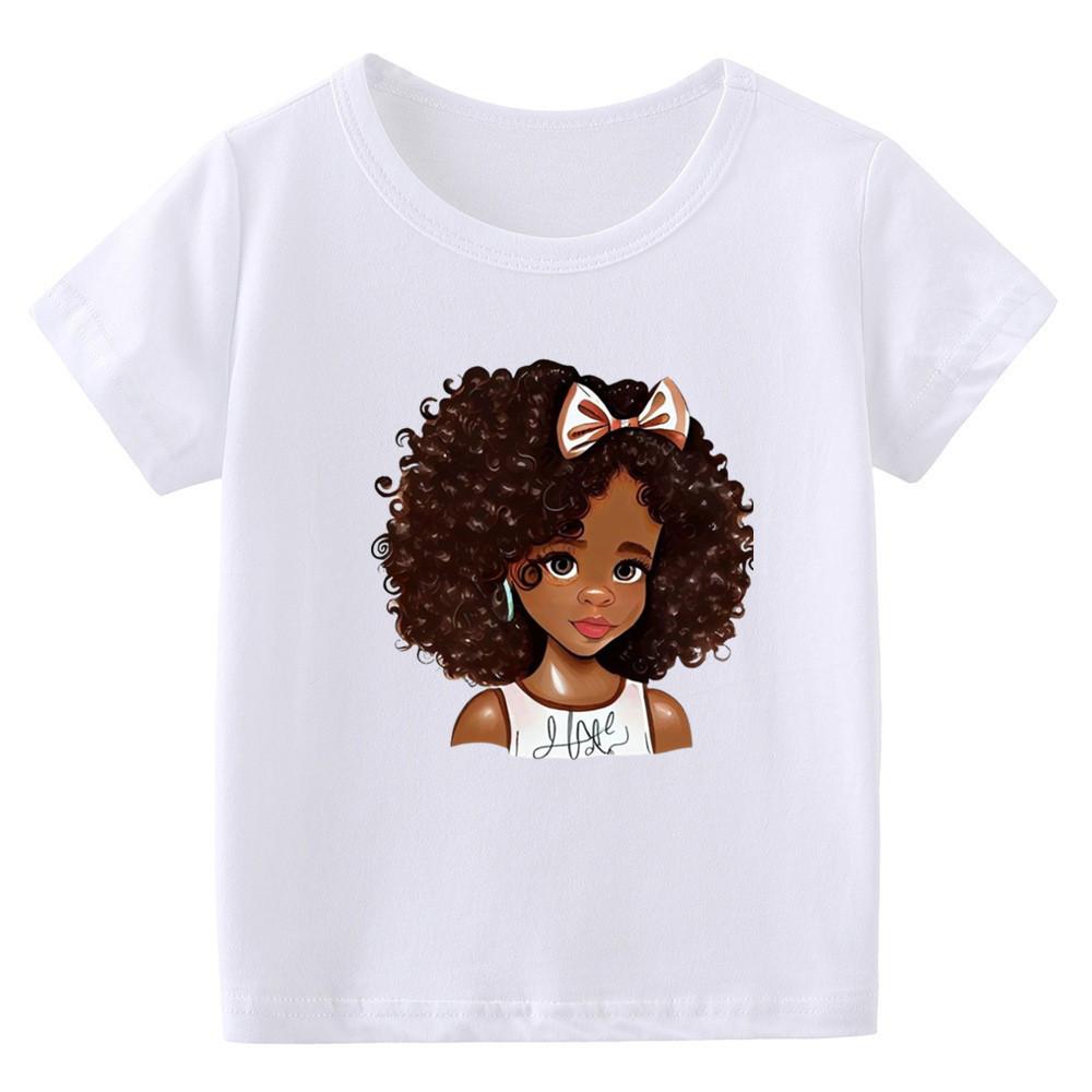 2026 New Childrens Tshirt Cartoon Personality Print Pure Cotton Round Neck Parentchild Short Sleeved Summer Boys and Girls