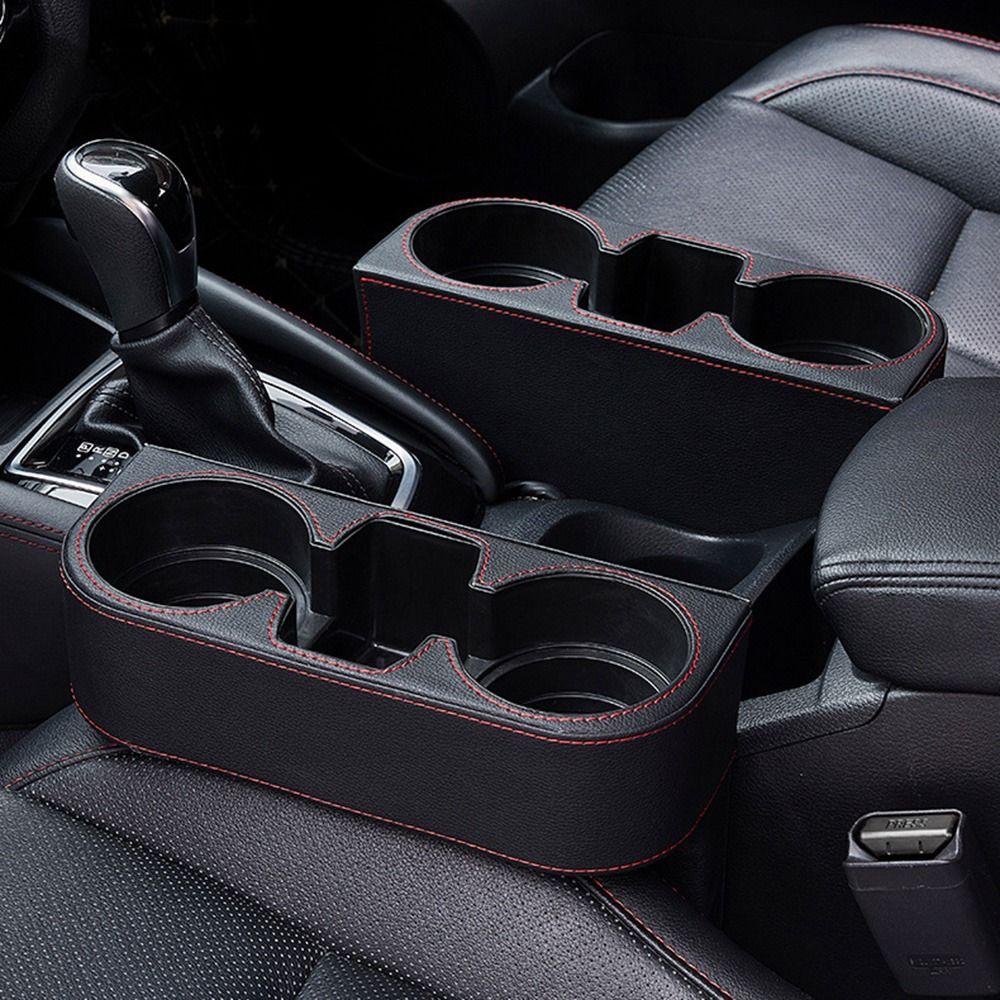 PU Leather Car Leather Cup Holder Portable Gap Filler Storage Box Vehicle Storage