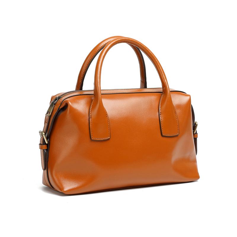 Burminsa Rindsleder Echtes Leder Kissen Tragetaschen Handtaschen Für Damen 2026 Luxus Designer Bowling Arbeit Damen Schulter Crossbody Taschen