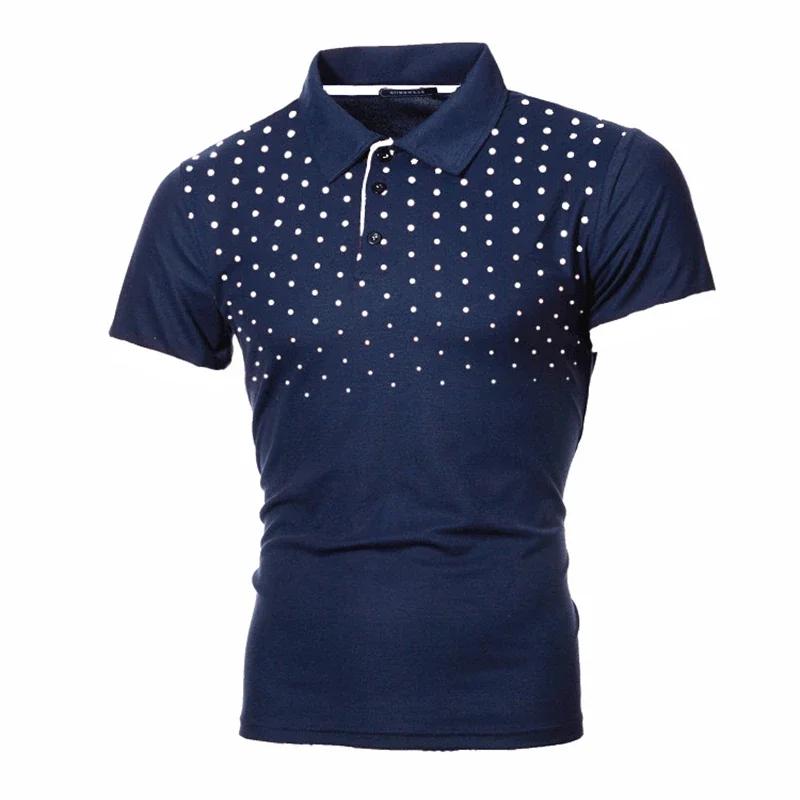 T-shirt Paul Men's Short Sleeve Top Popular Fashion Short Sleeve Print Slim  Short Sleeve Man's Polo Tshirt