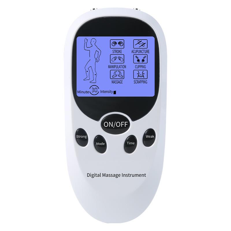 Dual-Hole Electronic Pulse Meridian Massager with Microcurrent