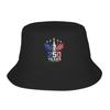 Cape Verde Flag of Cape Verde Bucket Hat For Unisex FisherUnisex Hats Fashion Fishing Caps Breathable Street Style Printed Sun Hats