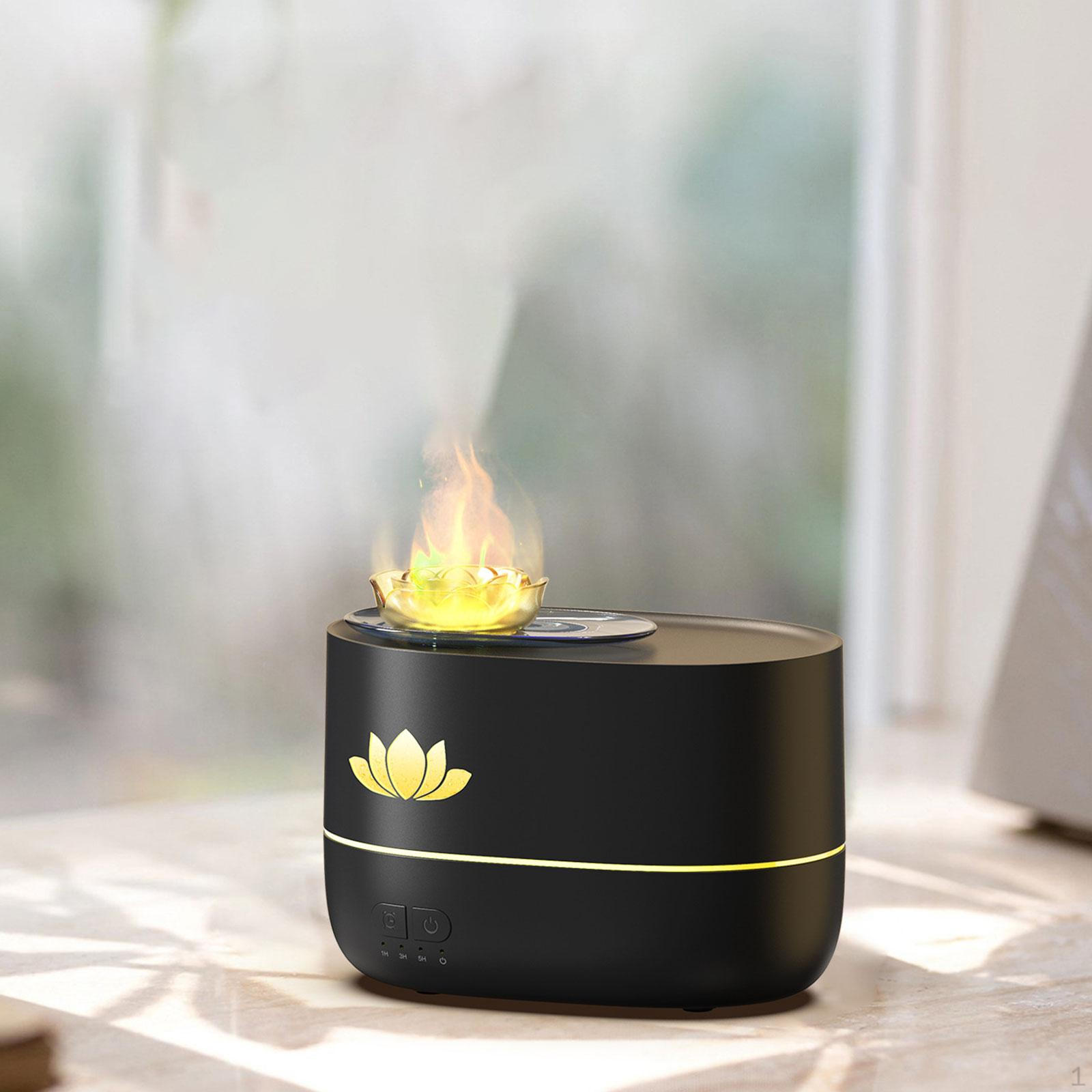 

Компактный аромадиффузор с цветной подсветкой и автоматическим отключением для использования в помещении чёрный