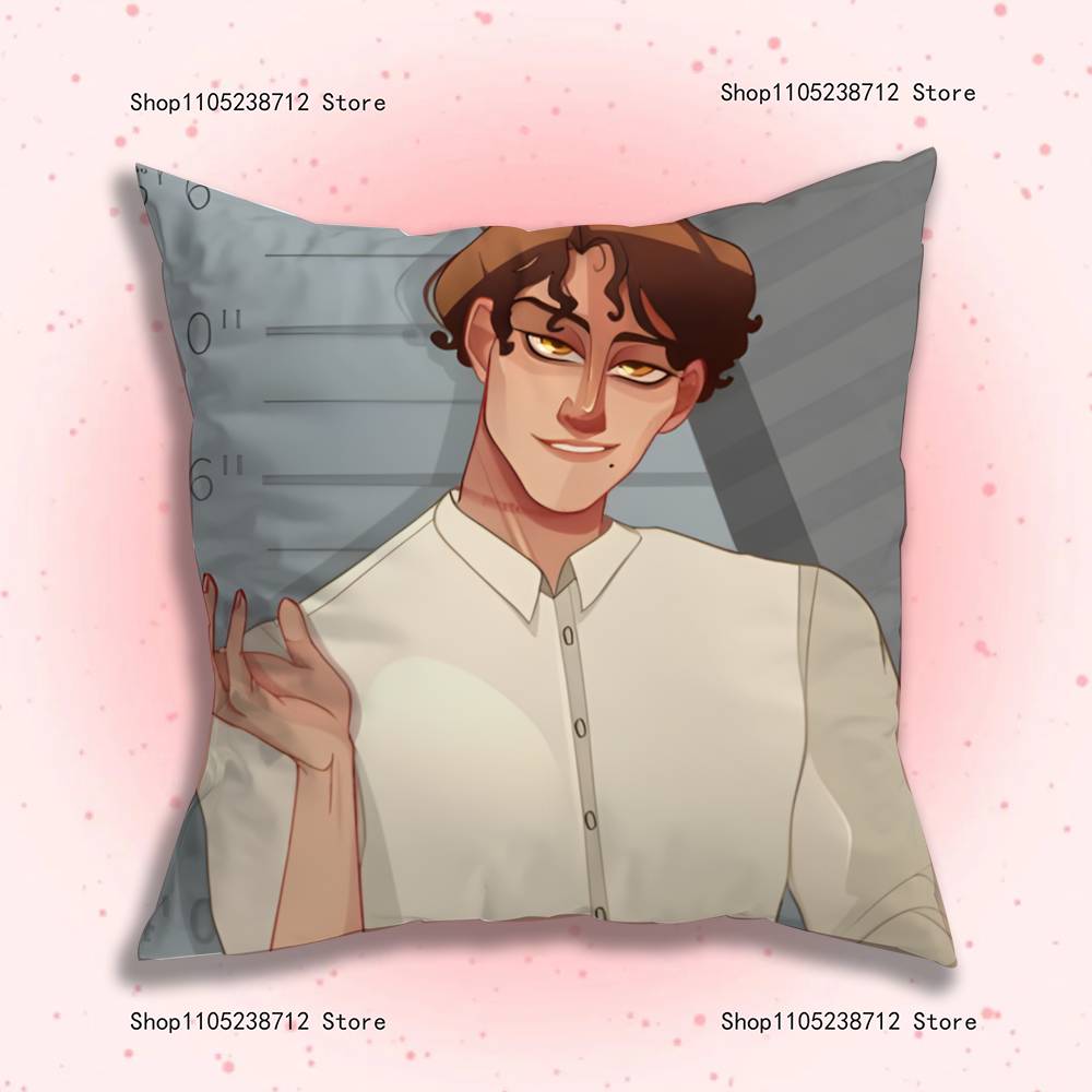 Game D-Dating K-Killmulator Pillow Covers Cartoon Sofa Decorative Home Double-Sided Printing Short Plush Cute Cushion Cover