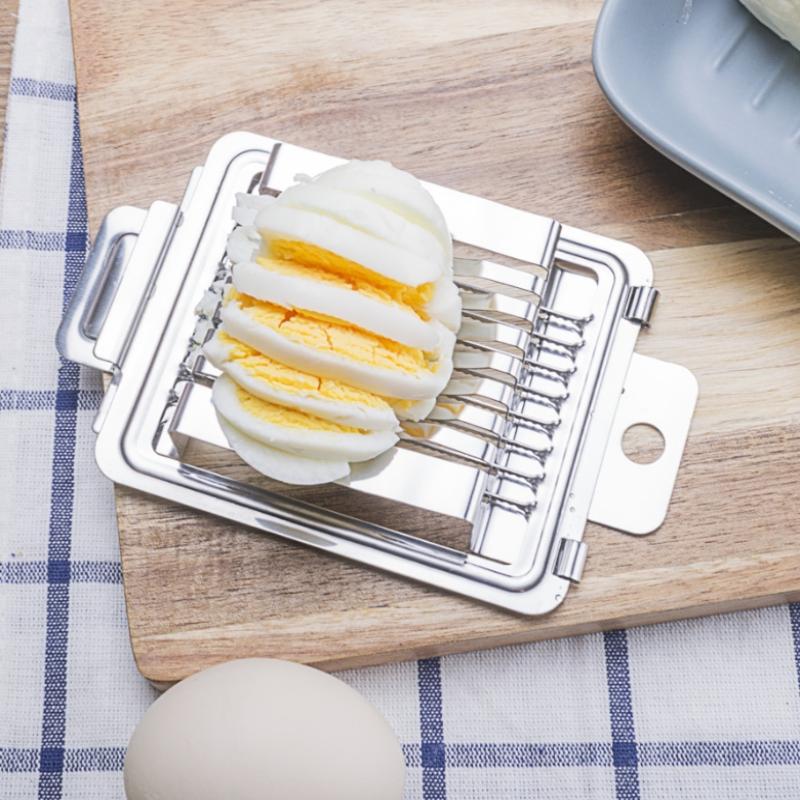 Äggdelare Skärare Hårdkokta Ägg Mångsidig Äggskärare Mini Manuell Äggdelare Ägg Skinka Svamp Jordgubbe Mjuk Frukt