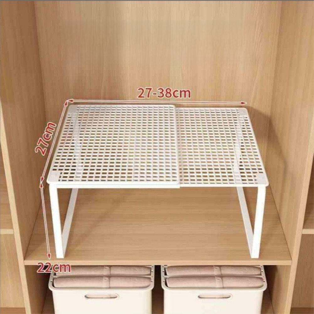 Adjustable Wardrobe Divider Board Layered Partition Clothing Storage Rack Cabinet Organizer  Pantry