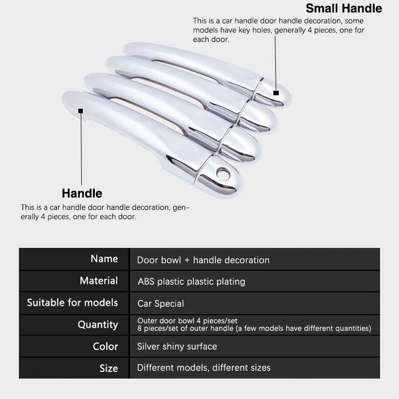 BGY1 for Renault Megane 3 MK3 Scala 2011 2008~2016 Gt Line Chrome Door Handle Accessories Cover Car Rustproof Stickers Trim Styling