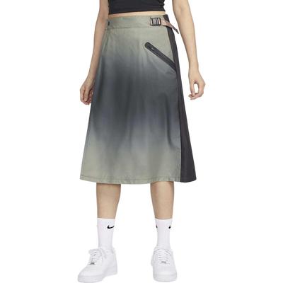 Sportkleding Tech Pack Gradiënt Webbing Riem Elastische Buiten Sport Casual Lange Rok Damesrokken Donker-Rook-Grijs HF0815-070