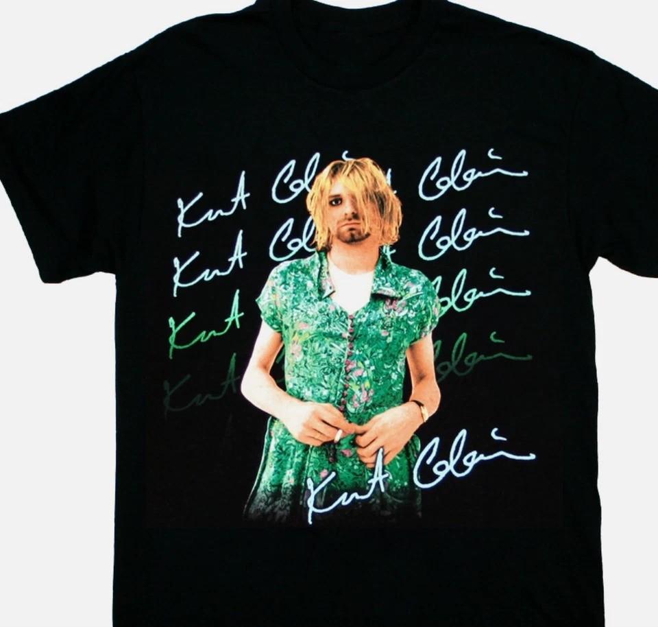 Kurt Cobain Shirt Kurt Cobain Guitar Dress Color Tint Bird Fxck Tee Unisex T-Shirt XXL