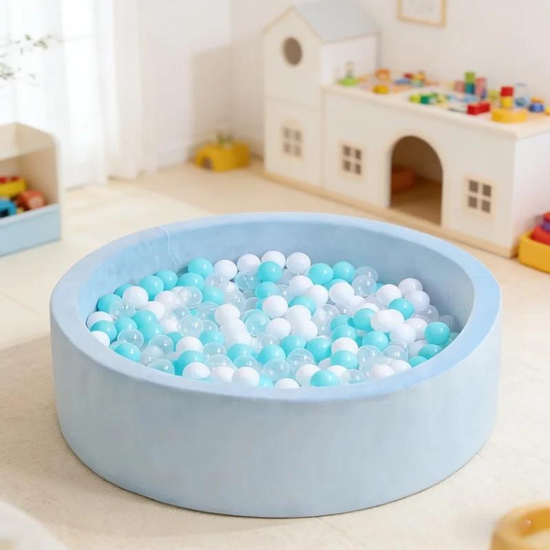 European Style Thick Sponge Ball Pit Indoor Playpen for Kids Ocean Wave Ball Pool with Balls Children Indoor Game Play Area Toy