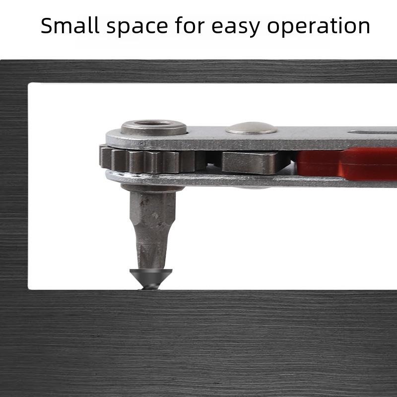Bidirectional Mini Ratchet Flat Head & Hex Screwdriver