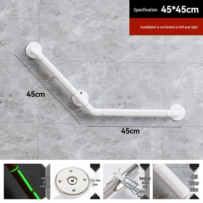 

Безбар єрний нержавіючий сталевий поручень безпеки для літніх людей та інвалідів - Протиковзкий поручень для туалету та вмивальні кімнати