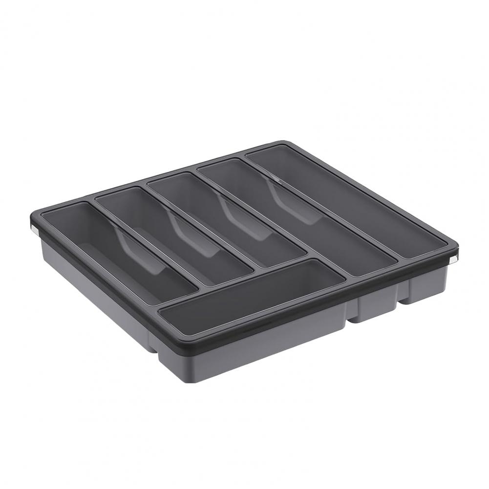 Cutlery Tray with Lid Utensil Storage Box Kitchen Utensil Holder with Lid 6 Compartments Drawer for Chopsticks for Flatware
