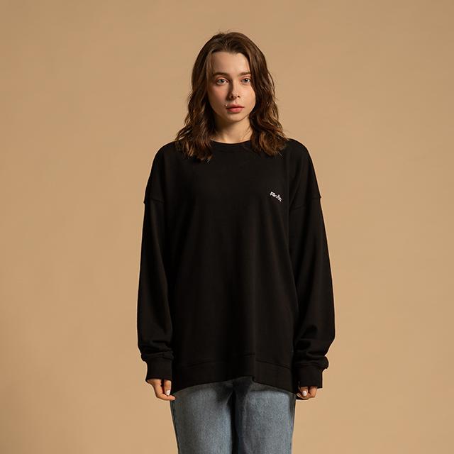 Унисекс базовая толстовка Raon с логотипом (Bk) Black/M