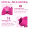 Tongue Vibrating Jump Flirting Attractor Female Rose Clit Massage Sucking