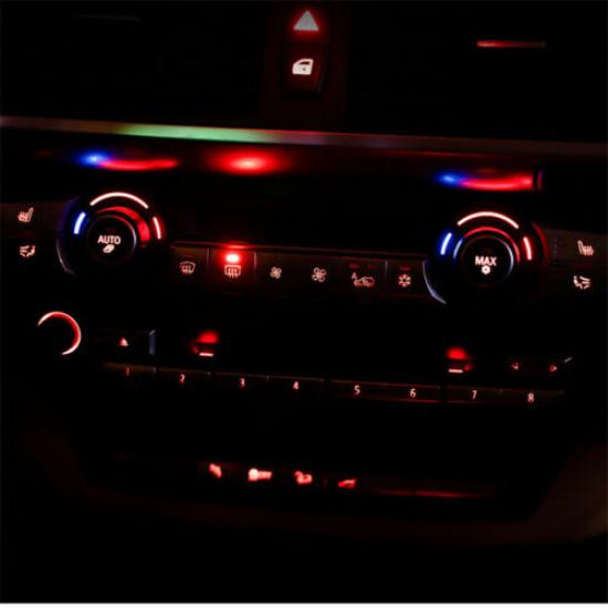 Matte Silver ABS Car Interior Air Conditioner Button Cover For BMW X5 X6 E70 E71