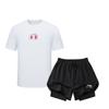 Li Ning Fitness Sets Men's Crew Neck Moderate GKMB-YHST199+LSKT607