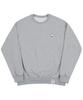 GRAVER [Unisex] Duck Flower Embroidered Smile Sweatshirt_Gray