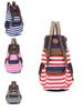 Stylish Unisex Womens Stripes Canvas Backpack With Comfortable Straps For All-day Use