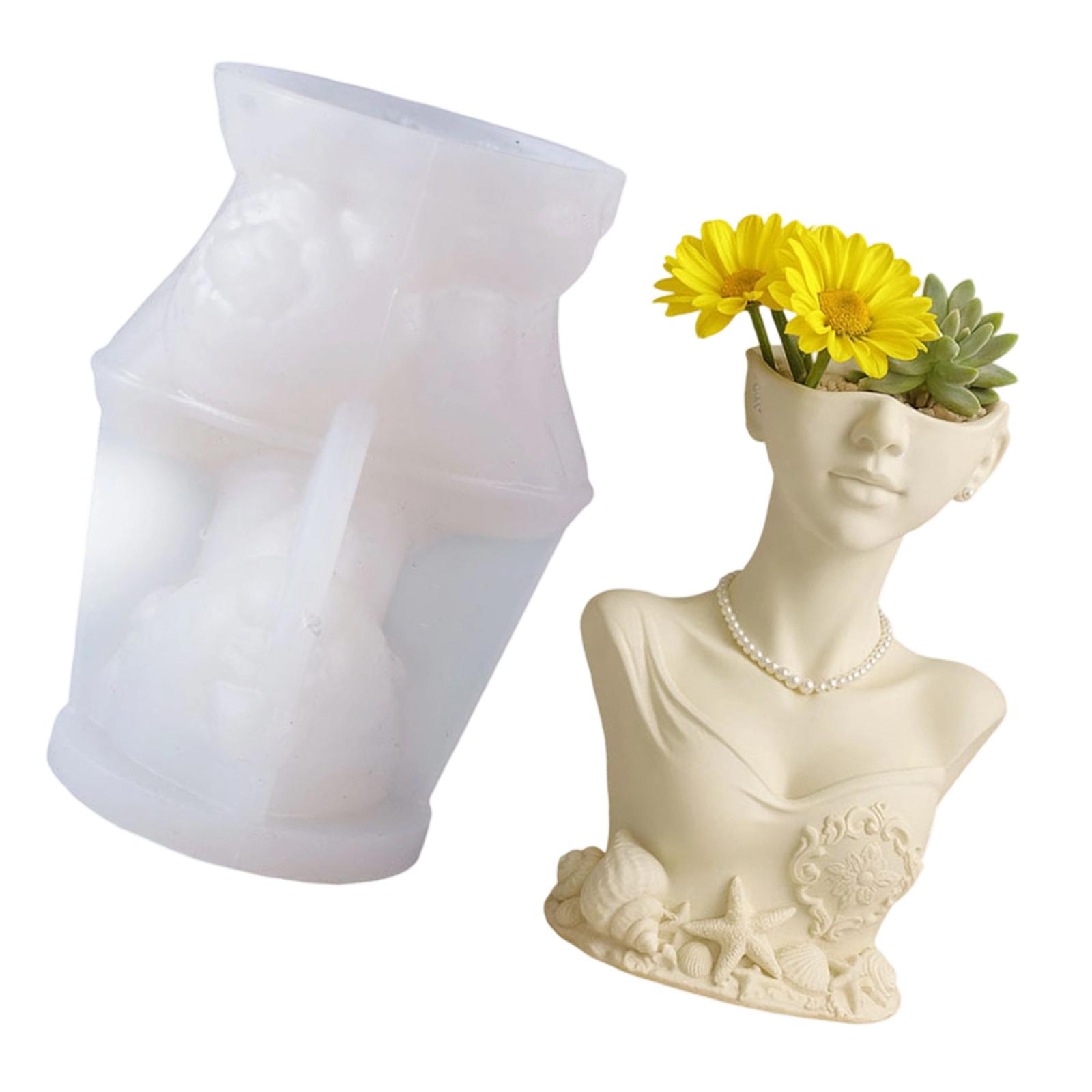 Silicone Lady Shaped Pen Holder Mold For Resin Casting Detailed Planter Handmade Pen Holder Creative Gift 1