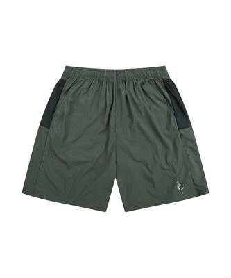Leinleim Unisex Running Nylon Shorts Khaki