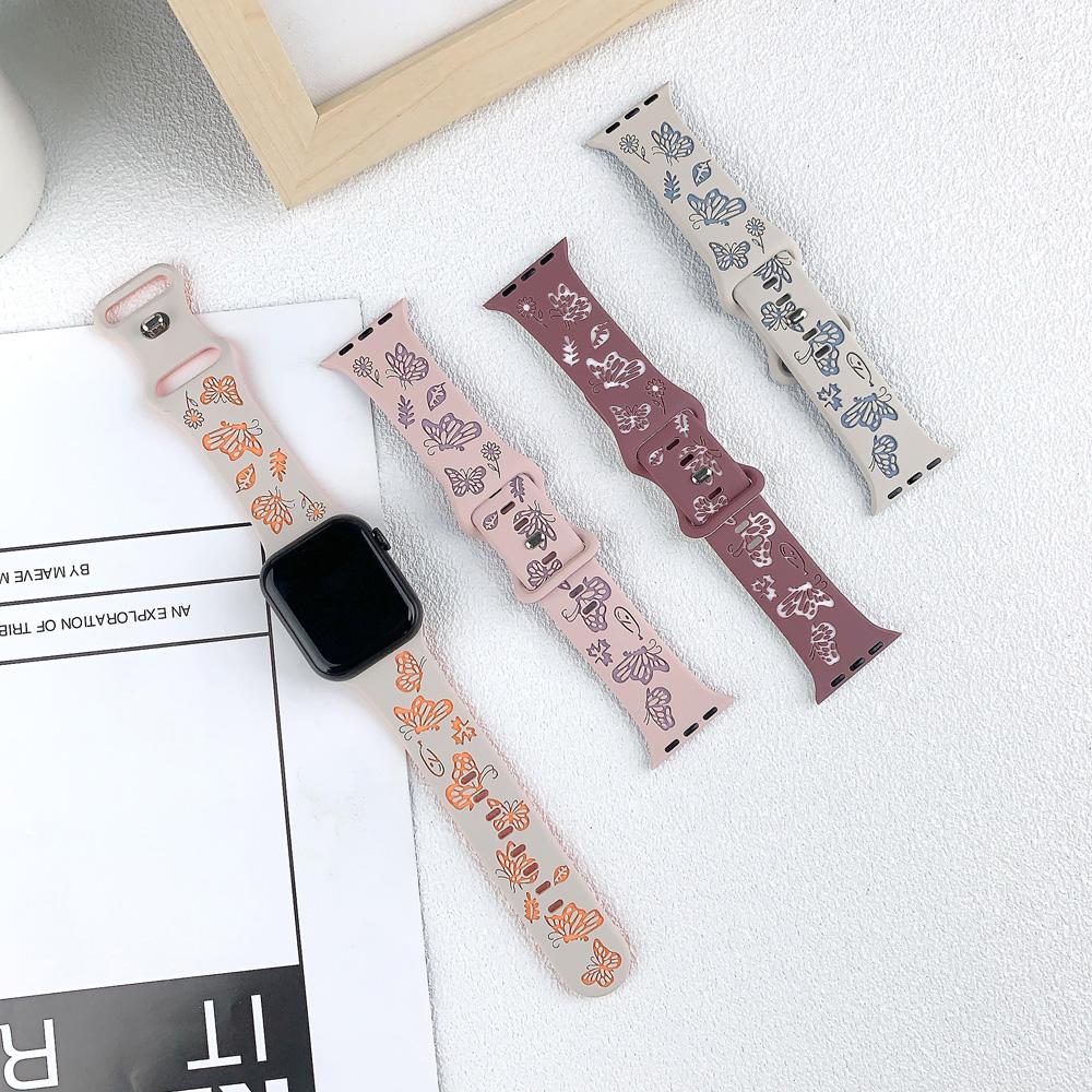 Für Apple Watch 10 46 mm/Ultra 2/Ultra 49 mm/9 8 7 45 mm/SE (2023) SE (2022) SE 6 5 4 44mm/3 2 1 42mm Silikonarmband