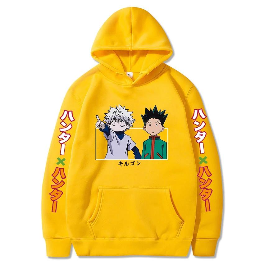 Hunter X Hunter Japonsko Anime Muži Dámské Mikiny Harajuku Gon Killua Potisk mikina velké velikosti Unisex podzimní zimní streetwear