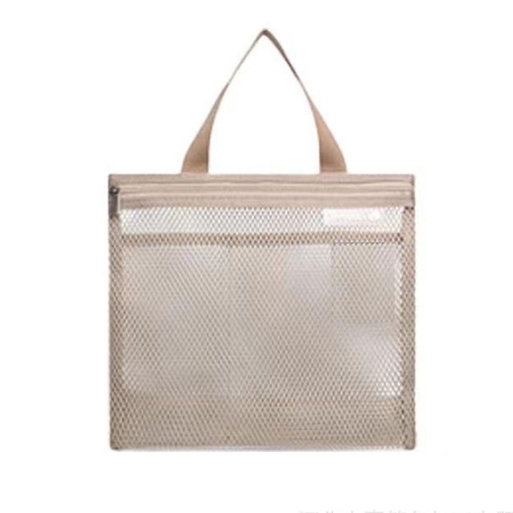 New Quick Dry Mesh Shower Bag with Zipper Ultra Light Cosmetic Bag Hanging Mesh Bag Bathroom