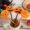 4Pcs Halloween Wacky Pumpkin Pens, 0.7mm Black Ink, Perfect for Use in Schools Classroom Rewards Stationery, Halloween Parties Unique Gift, Pumpkin He